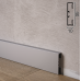 Італійський дизайнерський плінтус для підлоги Profilpas Metal Line 89/4, H=40mm. Італія