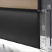 Скритий алюмінієвий плінтус під стінові панелі, висота 100 мм. | Sintezal Р-110B, Чорний