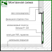 Алюмінієвий плінтус прихованого монтажу під гіпсокартонй Sintezal P-125, H=80mm.