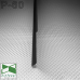 Дизайнерський алюмінієвий плінтус для підлоги Sintezal P-60B, H=60mm. Чорний