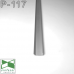 Скритий алюмінієвий плінтус тіньового шву на підлозі Sintezal P-117, H=20mm.