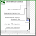 Скрытый LED-плинтус алюминиевый для гипсокартона с подсветкой для паркета Sintezal Р-124W, 40х15х2500мм. Белый