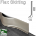 Гнучкий плінтус підлоговий з вінілу Progress Flex Skirting 60x10mm., Темно-сірий